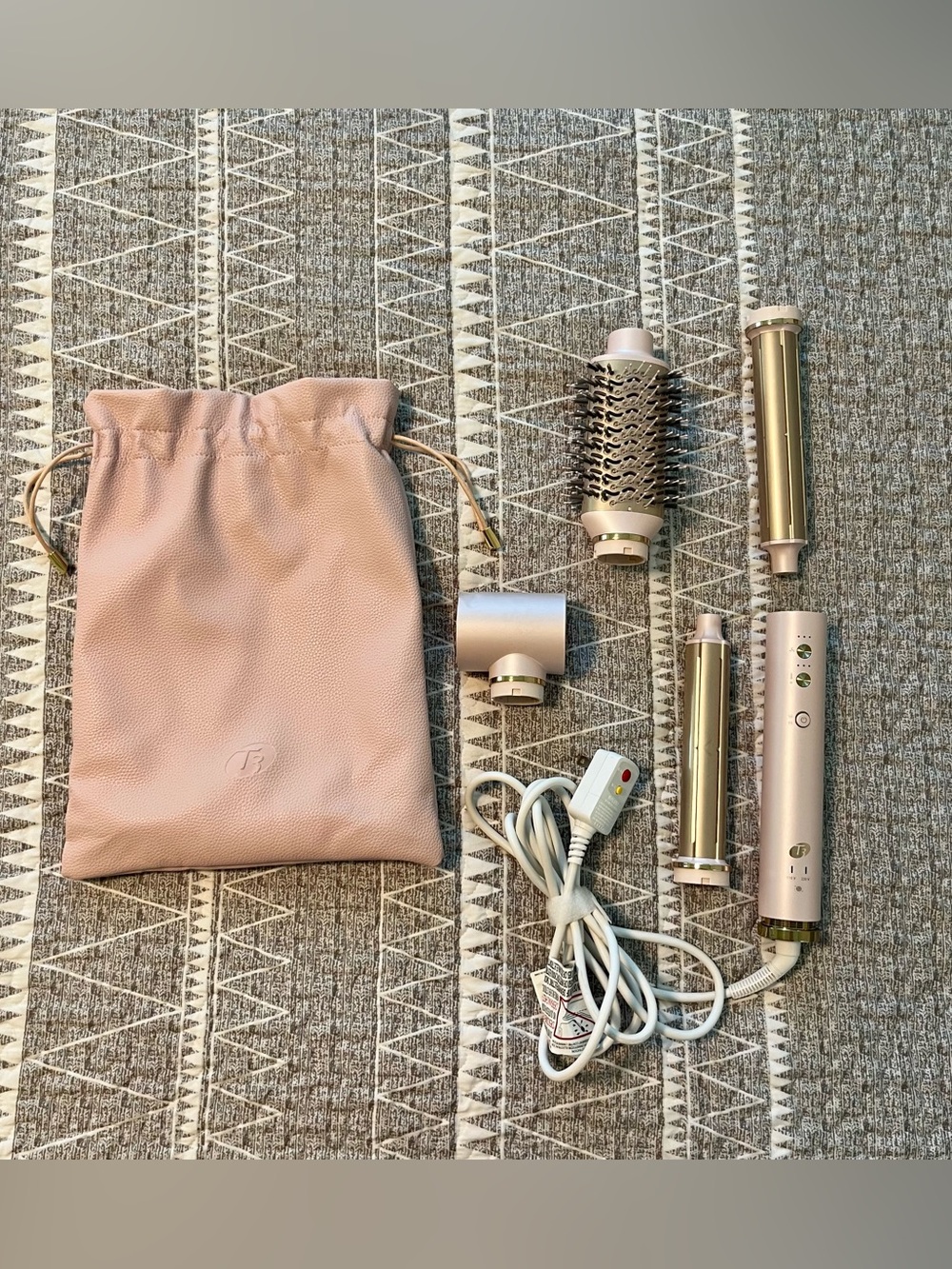 T3 Aire 360 Ceramic Dual Voltage Air Styler Blowout Kit Tested Working